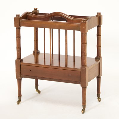 Lot 285 - Regency Style Walnut Canterbury
