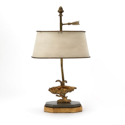 Lot 306 - French Tole and Gilt-Bronze Shell Table Lamp