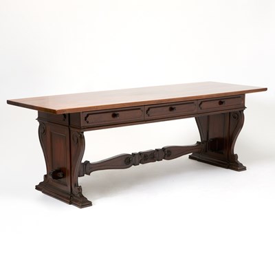 Lot 240 - Italian Renaissance Style Walnut Refectory Table