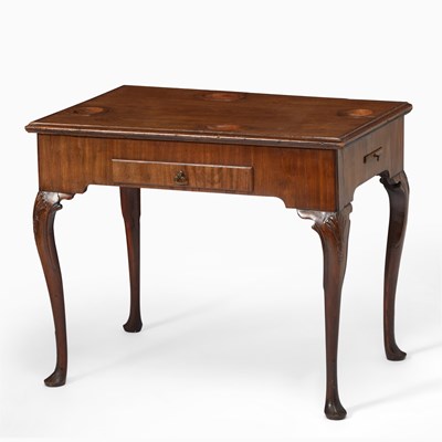 Lot 382 - George II Walnut Games Table