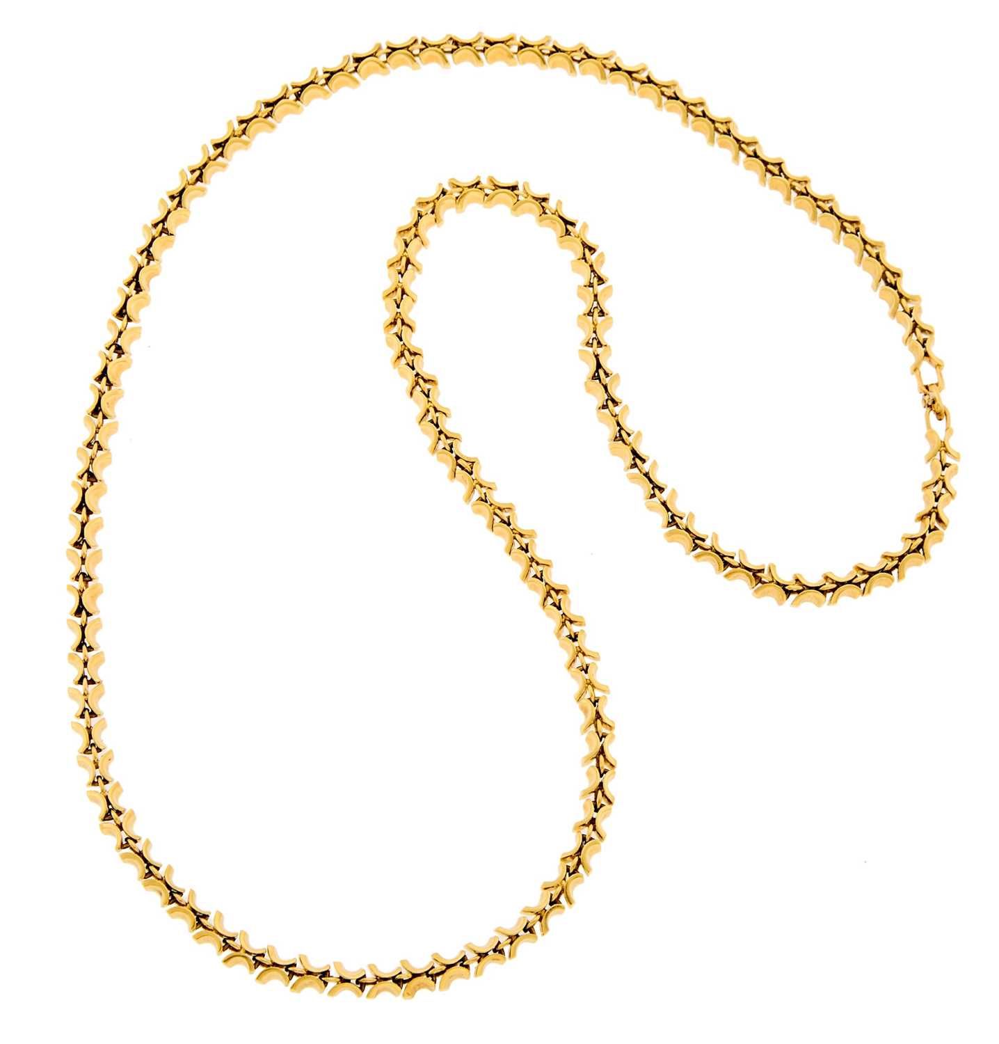 Lot 2011 - Long Gold Link Necklace