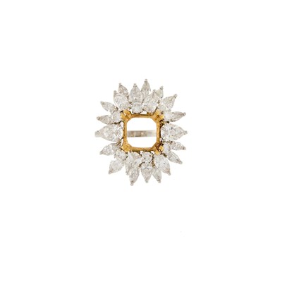 Lot 2168 - Platinum, Gold and Diamond Ring Jacket