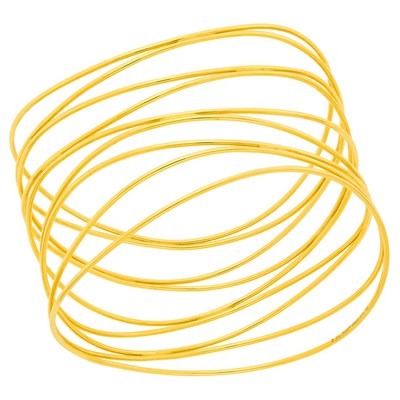 Lot 1026 - Tiffany & Co., Elsa Peretti Wide Gold Wire Cuff Bangle Bracelet