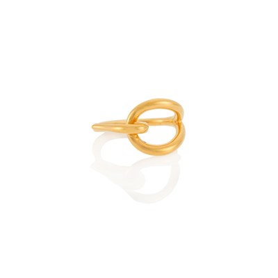 Lot 2081 - Hermès Gilt-Metal Scarf Ring