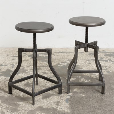 Lot 235 - Pair of Metal Stools