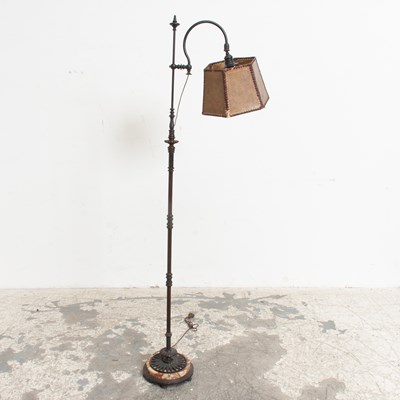 Lot 246 - Art Nouveau Style Metal Floor Lamp