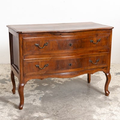 Lot 67 - Continental Two-Drawer Mahogany Chest