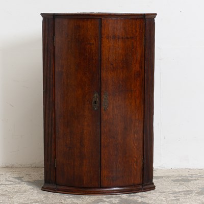 Lot 301 - Stained Oak Corner Cabinet