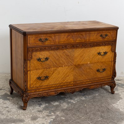 Lot 294 - Carved Satinwood Dresser