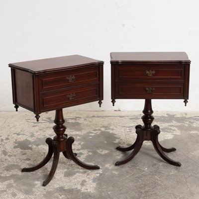 Lot 173 - Pair of Mahogany Victorian Style Side Tables