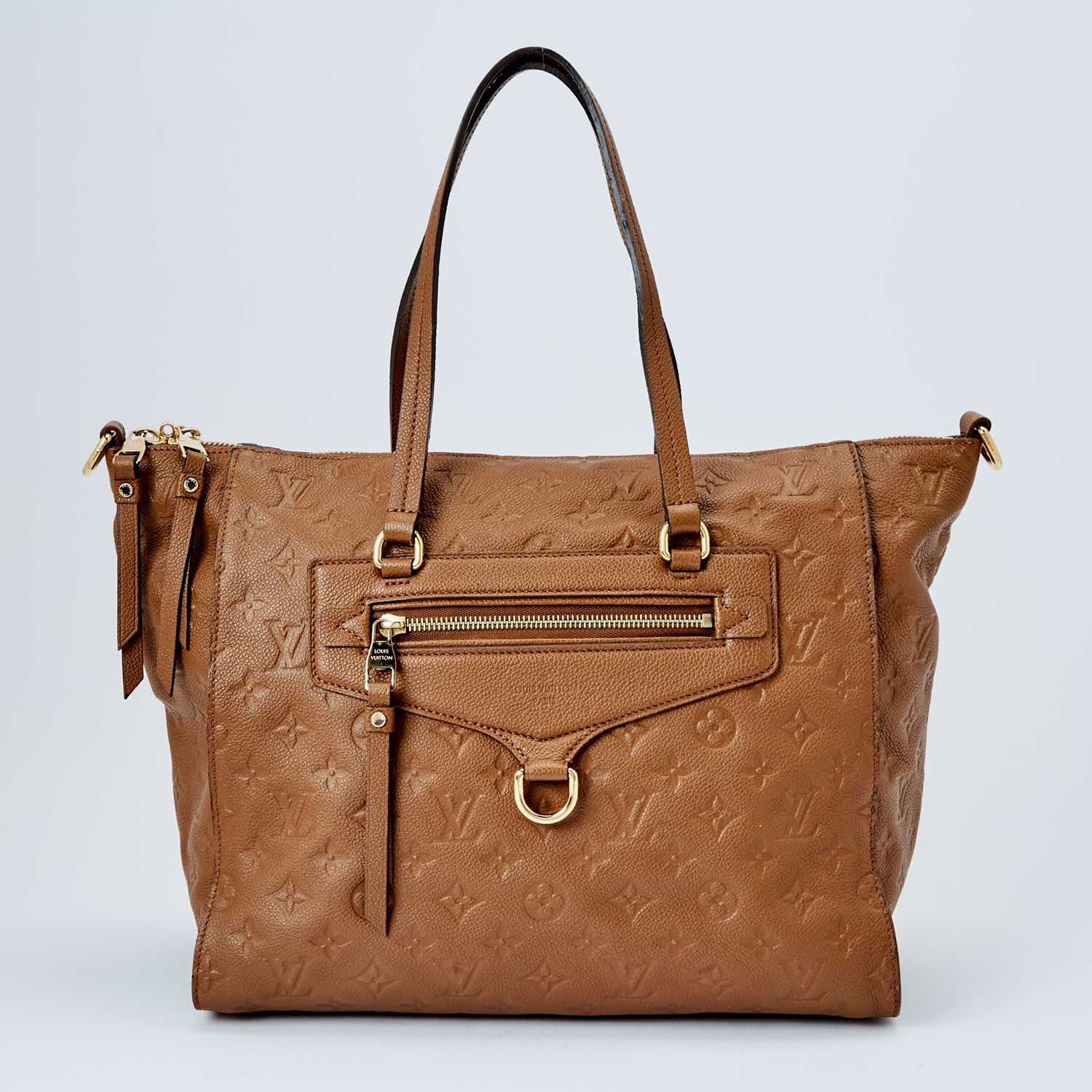 Lot 1246 - Louis Vuitton Brown Leather 'Lumineuse PM' Bag