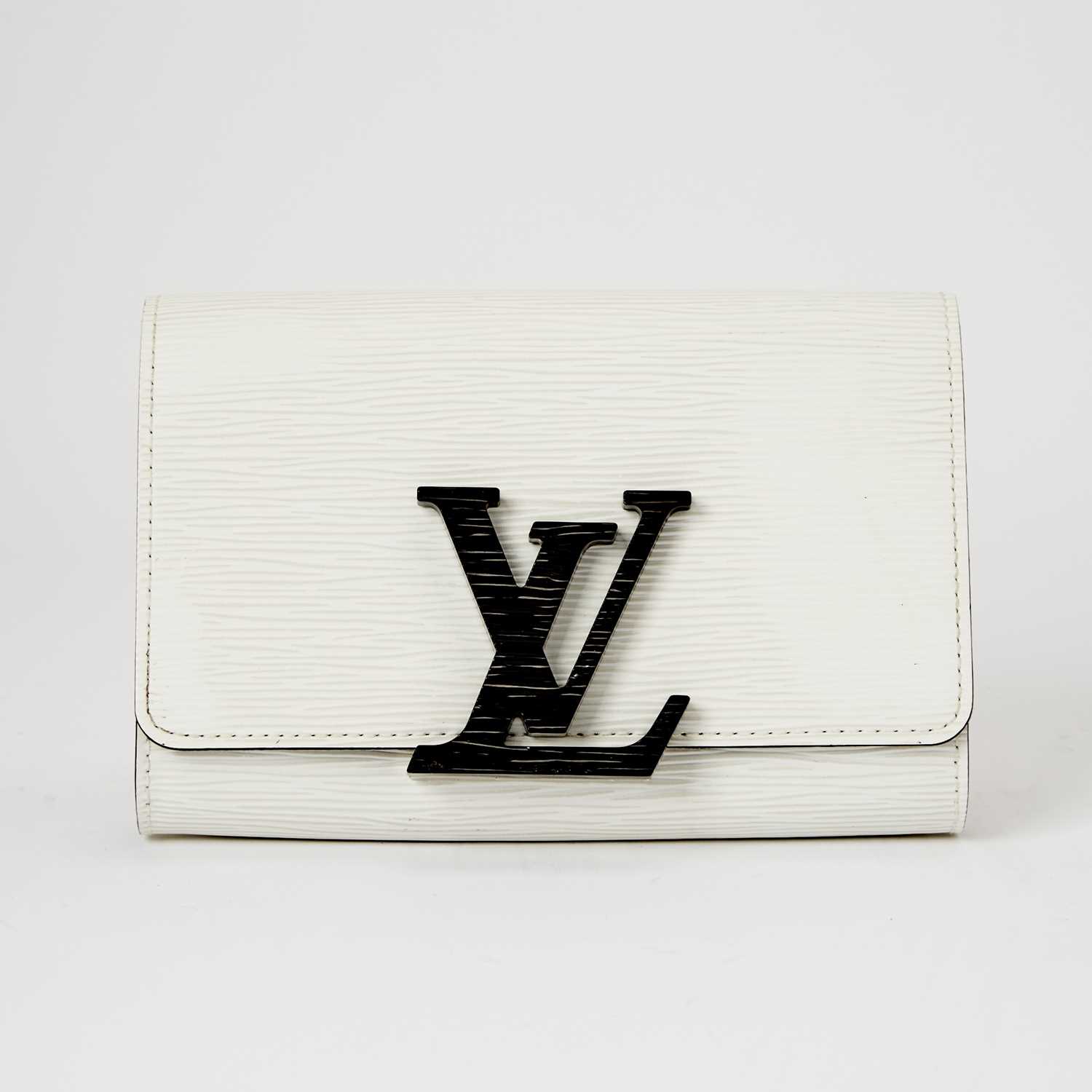 Lot 1245 - Louis Vuitton White Epi Leather 'Louise' Bag