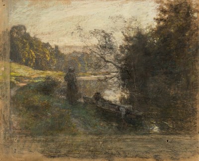 Lot 2087 - Attributed to Leon Augustin Lhermitte