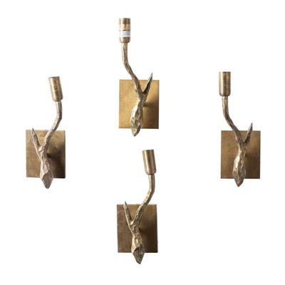Lot 426 - Set of Four Vaughan Designs Gilt-Brass Single-Arm Wall Lights