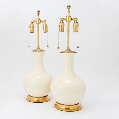 Lot 334 - Pair of Christopher Spitzmiller Lamps