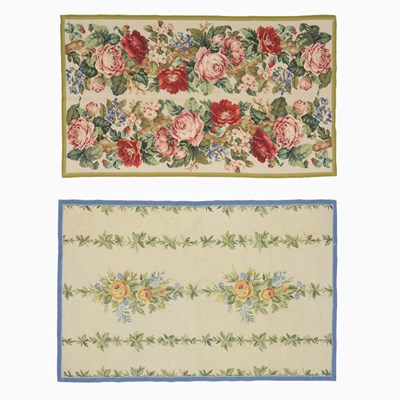 Lot 375 - Two Needlepoint Rugs