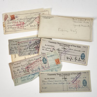 Lot 172 - A group of checks signed by Douglas Fairbanks, Sr.