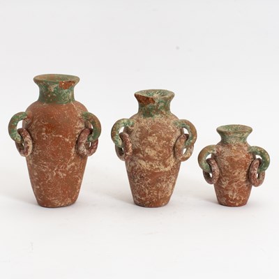 Lot 383 - Group of Three Pre-Columbian Style Ceramic Vases