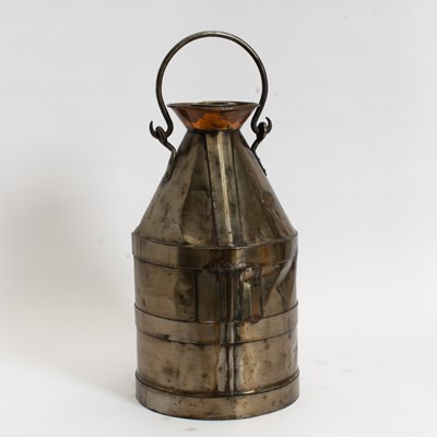 Lot 384 - Plated Copper Milk Can