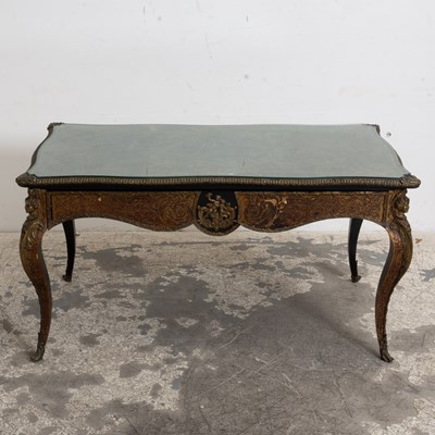 Lot 90 - Louis XV Style Boulle Marquetry Inlaid Writing Table