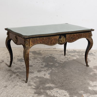 Lot 90 - Louis XV Style Boulle Marquetry Inlaid Writing Table
