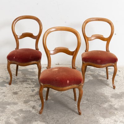 Lot 72 - Set of Three Louis-Phillppe Chairs
