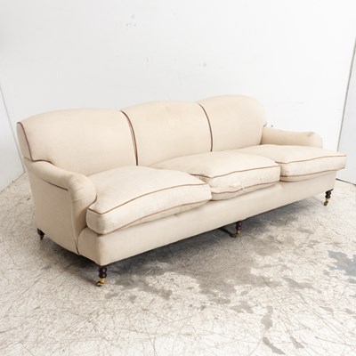 Lot 52 - George Smith Beige Upholstered Sofa
