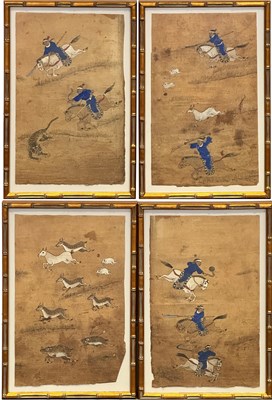 Lot 1066 - Set of Four Chinese School Paintings