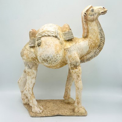 Lot 1082 - Chinese Pottery Figure of a Standing Camel