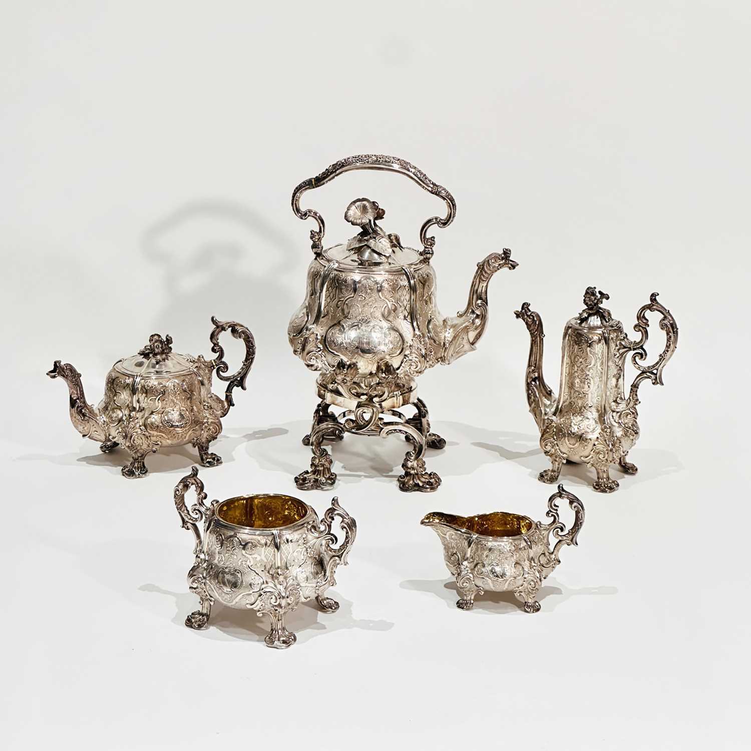 Lot 1239 - French Sterling Silver Tea and Coffee Service