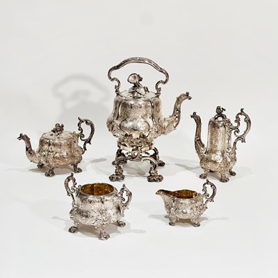 Lot French Sterling Silver Tea and Coffee Service