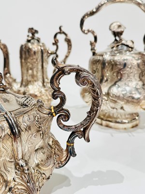 Lot 1239 - French Sterling Silver Tea and Coffee Service