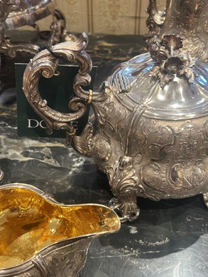 Lot 1239 - French Sterling Silver Tea and Coffee Service