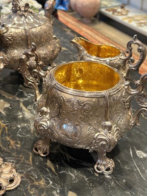 Lot 1239 - French Sterling Silver Tea and Coffee Service