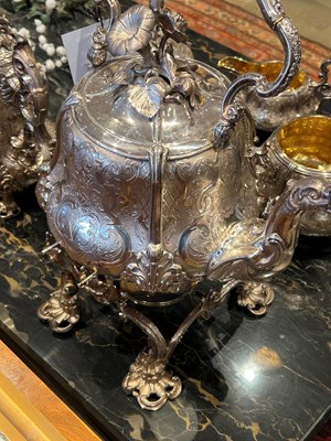 Lot 1239 - French Sterling Silver Tea and Coffee Service