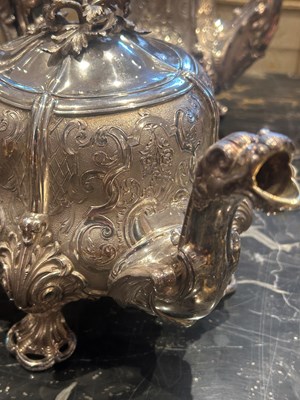 Lot 1239 - French Sterling Silver Tea and Coffee Service