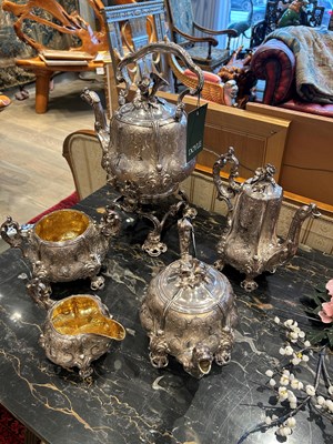 Lot 1239 - French Sterling Silver Tea and Coffee Service