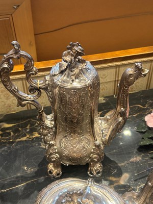 Lot 1239 - French Sterling Silver Tea and Coffee Service