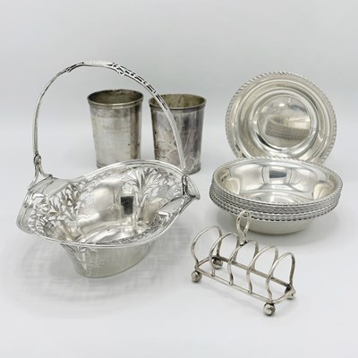 Lot 1237 - Group of American and English Sterling Silver Table Articles
