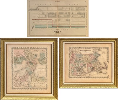 Lot 1154 - [MAPS - BOSTON and MASSACHUSETTS and RHODE ISLAND]