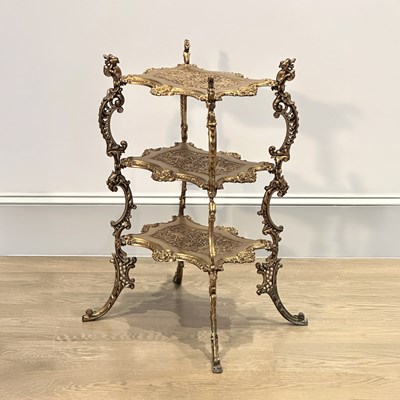 Lot 1148 - Victorian Gilt-bronze Plant Stand