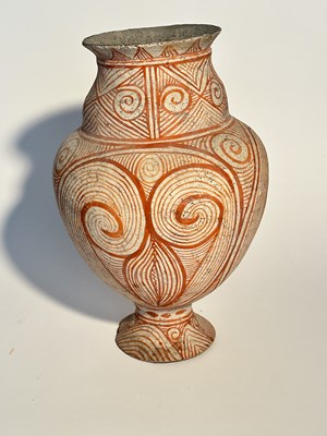 Lot 1087 - Five Thai Ban Chiang Bichrome Pottery Vessels