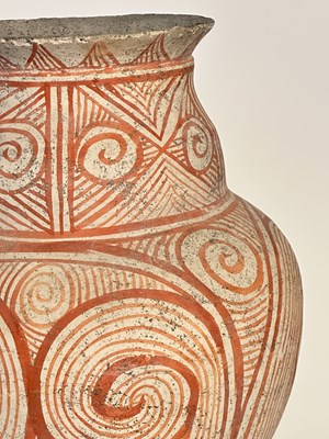 Lot 1087 - Five Thai Ban Chiang Bichrome Pottery Vessels