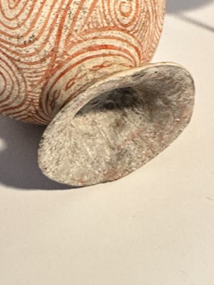 Lot 1087 - Five Thai Ban Chiang Bichrome Pottery Vessels