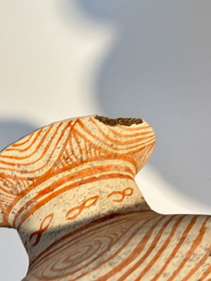 Lot 1087 - Five Thai Ban Chiang Bichrome Pottery Vessels