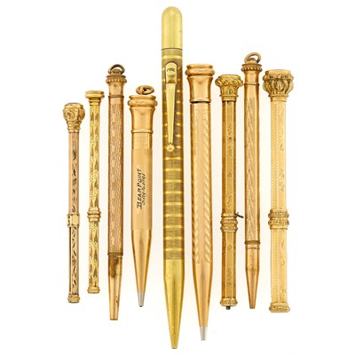 Lot 1248 - Assorted Group of Nine Antique and Vintage Lead Pencils