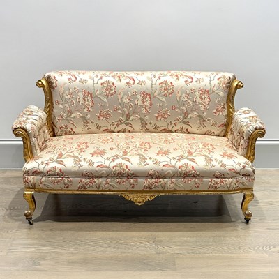Lot 1145 - Louis XV-style Giltwood Settee