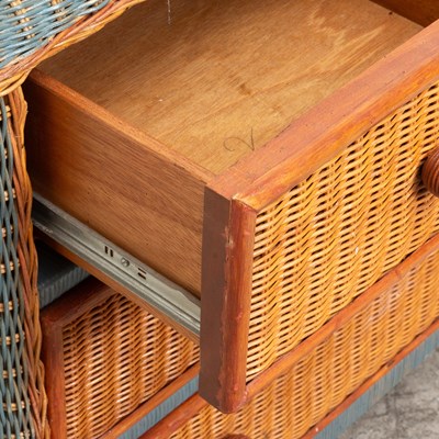 Lot 11 - Wicker Chest of Drawers
