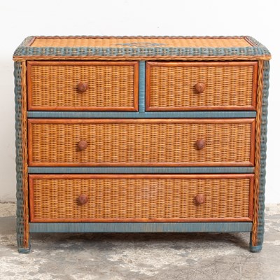 Lot 11 - Wicker Chest of Drawers