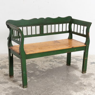 Lot 20 - Green Painted Bench